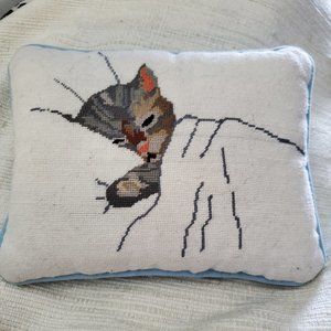Vintage cat hand made pillows
